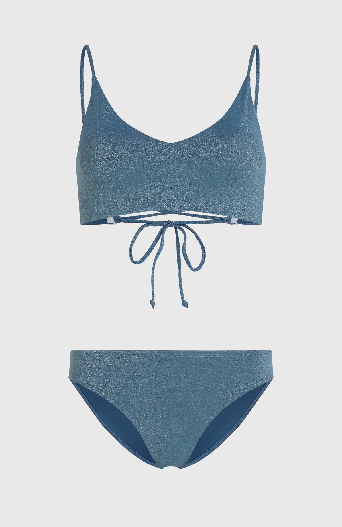 Beach Vintage Midles Rita Bikini-Set für Damen, blau, freigestellt von vorne