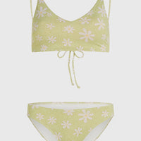 Beach Vintage Midles Rita Bikini-Set | Green Daisyline