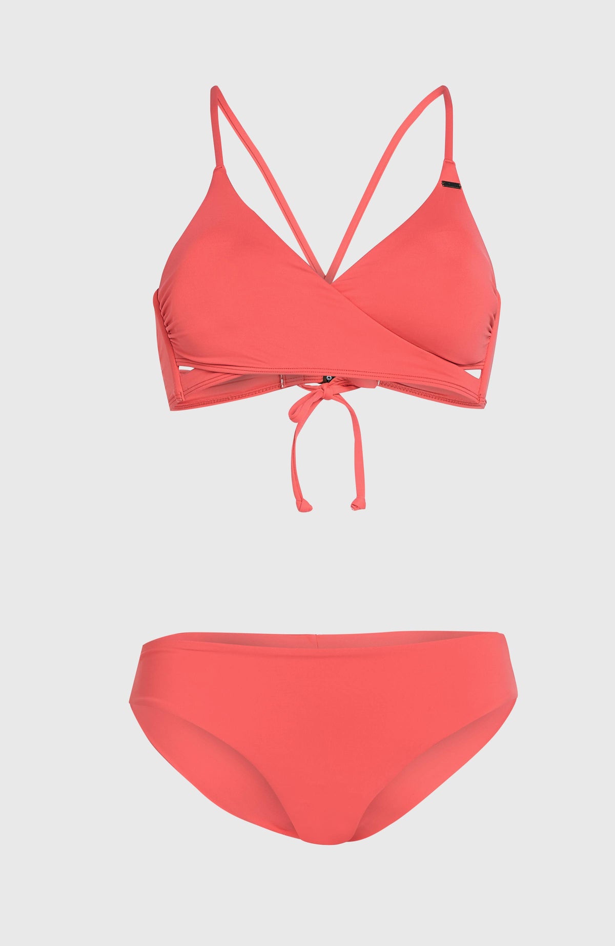 Essentials Baay Maoi Bikini-Set für Damen, pink, freigestellt von vorne, Bralette-Top und passende Bikinihose