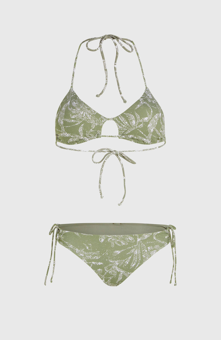 Madrid Jensen Bikini-Set | Green Textured Jungle