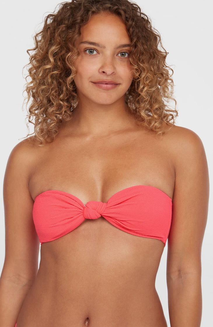 Knot Bandeau Matira Bikini-Set | Pink Flamingo