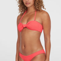 Knot Bandeau Matira Bikini-Set | Pink Flamingo