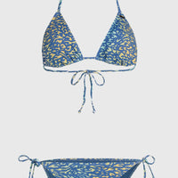 Essentials Capri Bondey Bikini-Set | Yellow Animal Blur