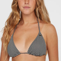 Essentials Capri Bondey Bikini-Set | Black Simple Stripe