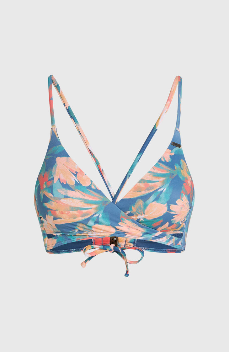 Baay Bikini-Oberteil | Blue Painted Tropics