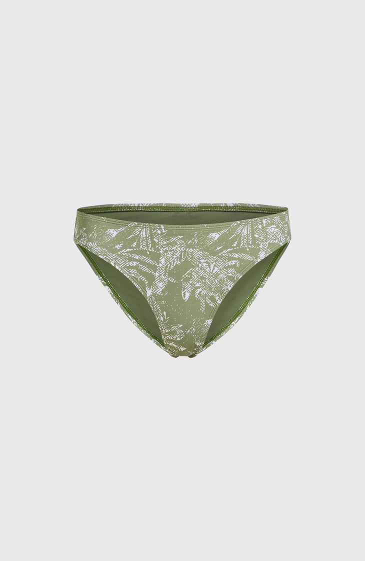 Rita Bikinihose | Green Textured Jungle
