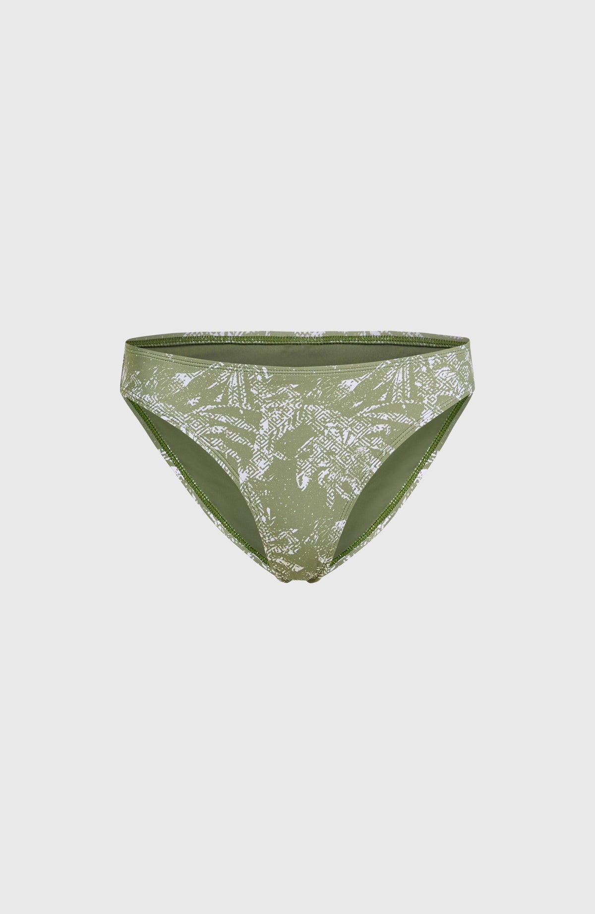 Rita Bikinihose | Green Textured Jungle