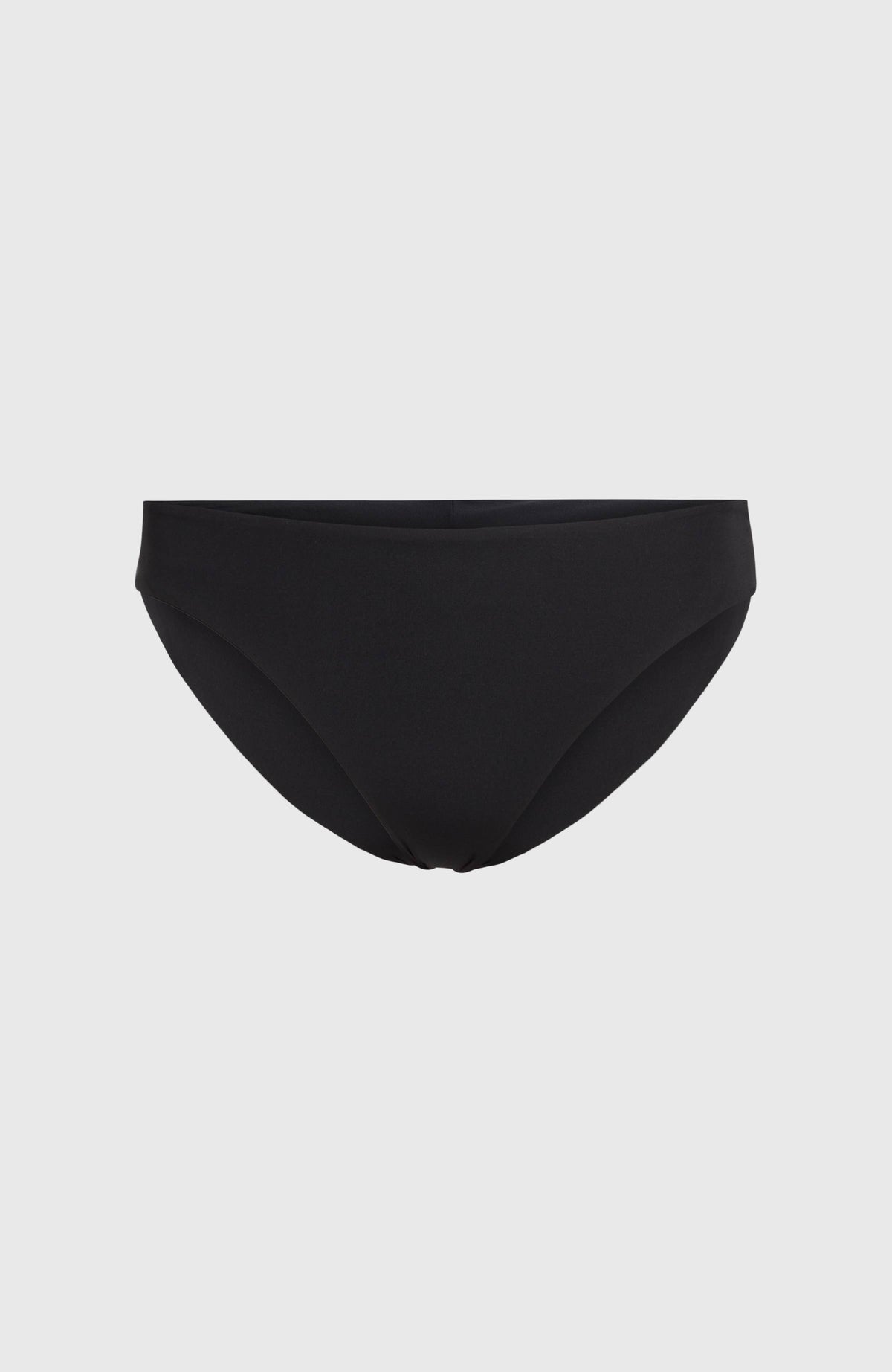 Maoi Bikinihose für Damen, schwarz, freigestellt von vorne auf neutralem Hintergrund