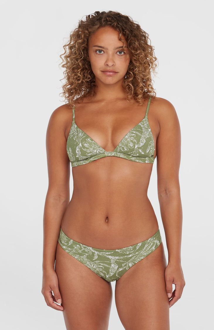 Maoi Bikinihose | Green Textured Jungle