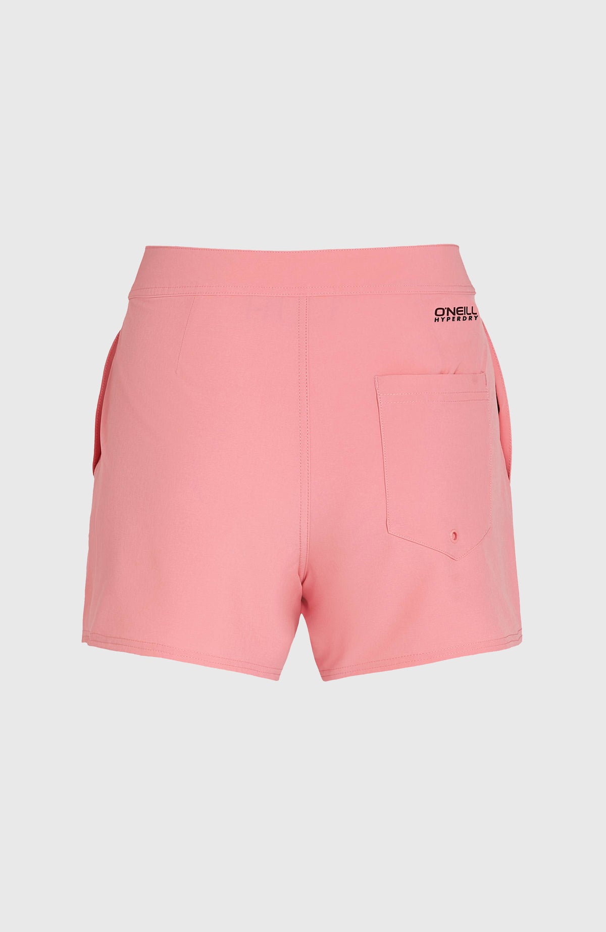 Women of the Wave 14'' Boardshorts für Damen, pink, freigestellt von hinten mit Gesäßtasche