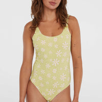 Beach Vintage Badeanzug | Green Daisyline