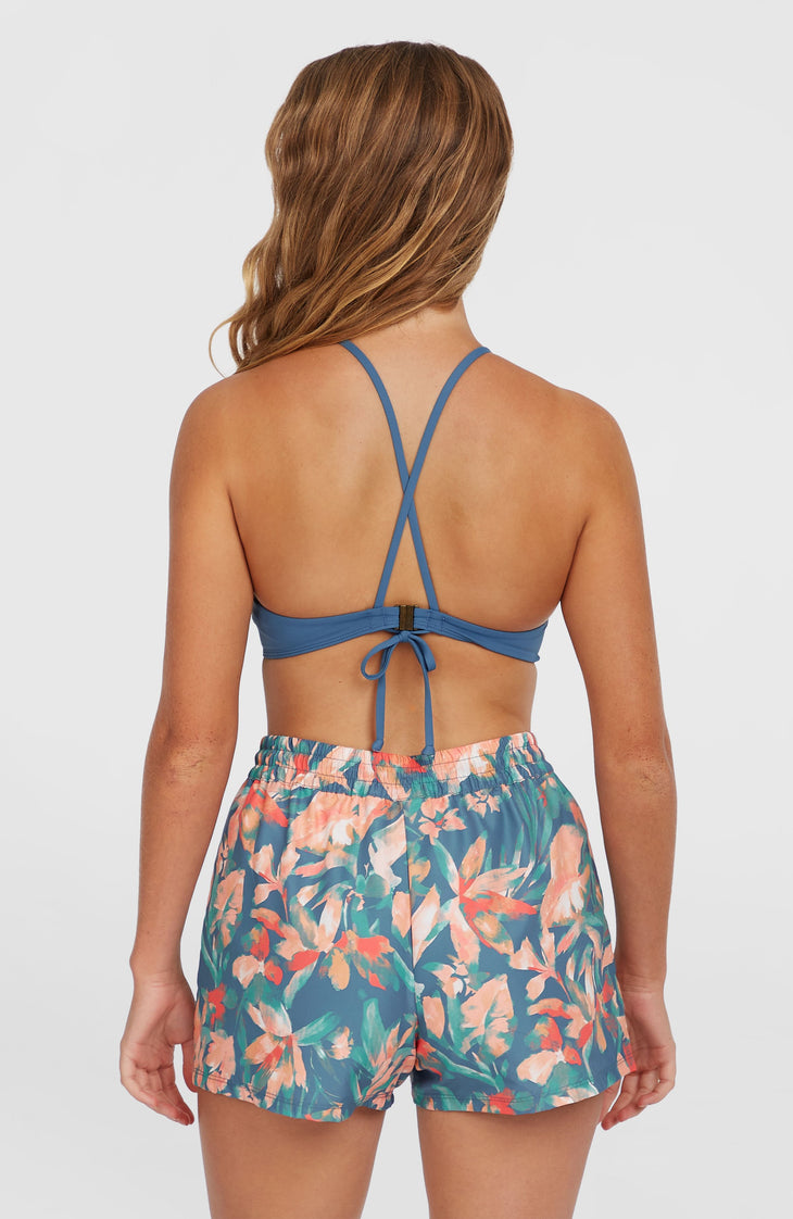 Essentials Print 12'' Badeshorts | Blue Painted Tropics