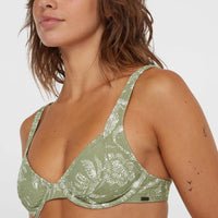 Saltwater Elsie Rita Bikini-Set | Green Textured Jungle