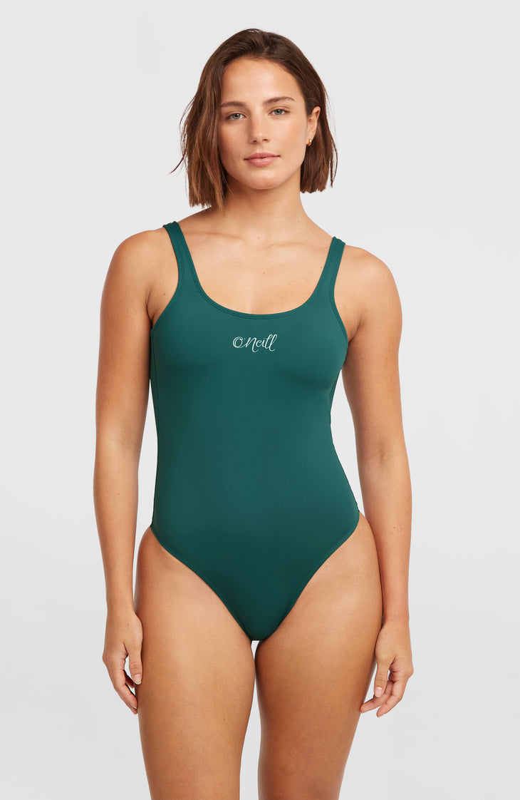 Essentials Script Badeanzug | Botanical Heat