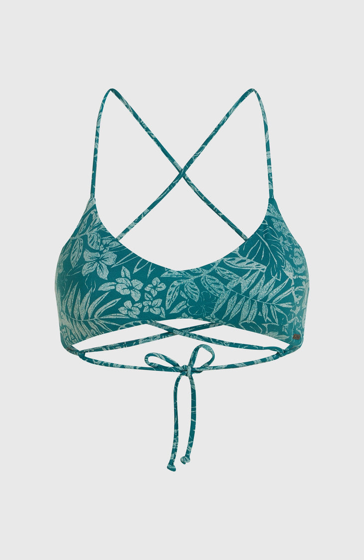 Huntington Bralette Bikini-Oberteil | Green Island Sky