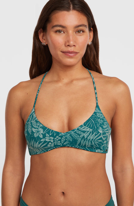 Huntington Bralette Bikini-Oberteil | Green Island Sky