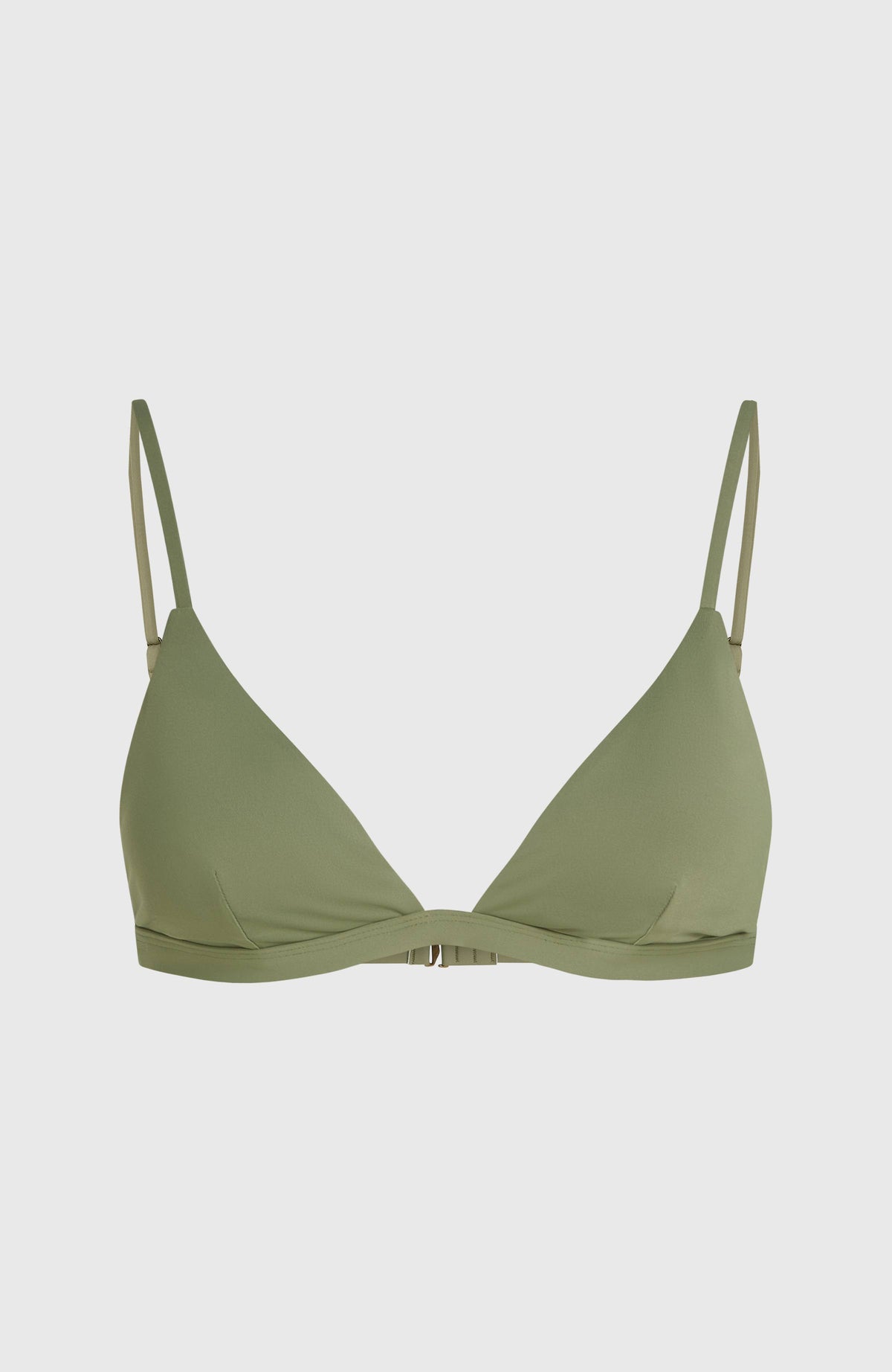Seaside Tri Bikini-Oberteil für Damen, grün, freigestellt von vorne