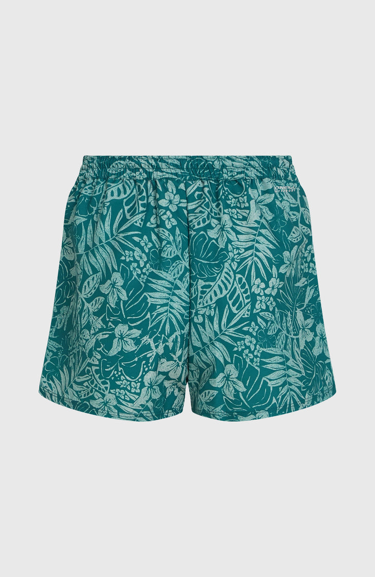 Essentials 12'' All-Over Print Badeshorts | Green Island Sky