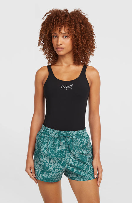 Essentials 12'' All-Over Print Badeshorts | Green Island Sky
