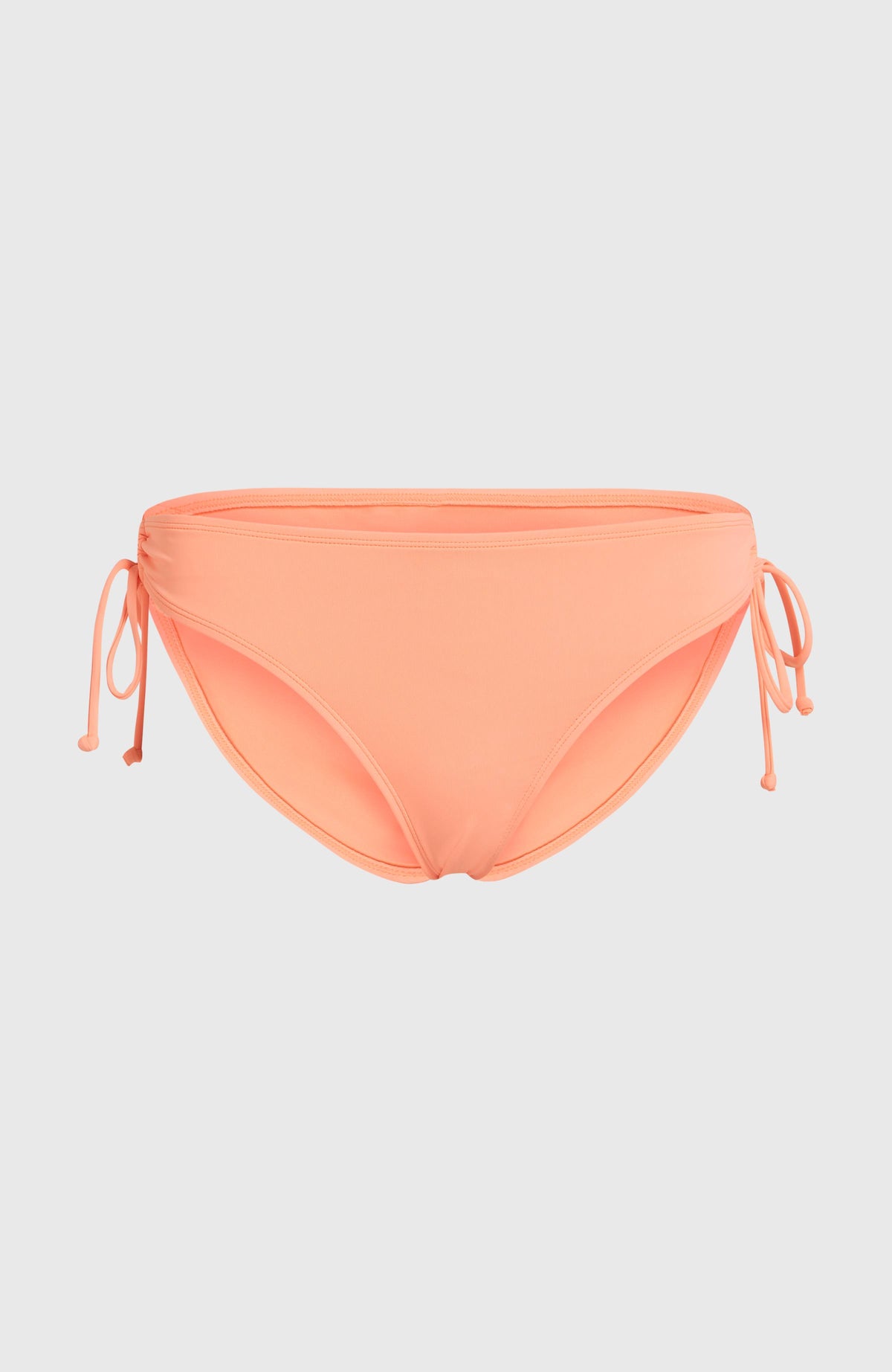 Rita Side-Tie Bikinihose für Damen, orange, freigestellt von vorne mit seitlichen Bindebändern