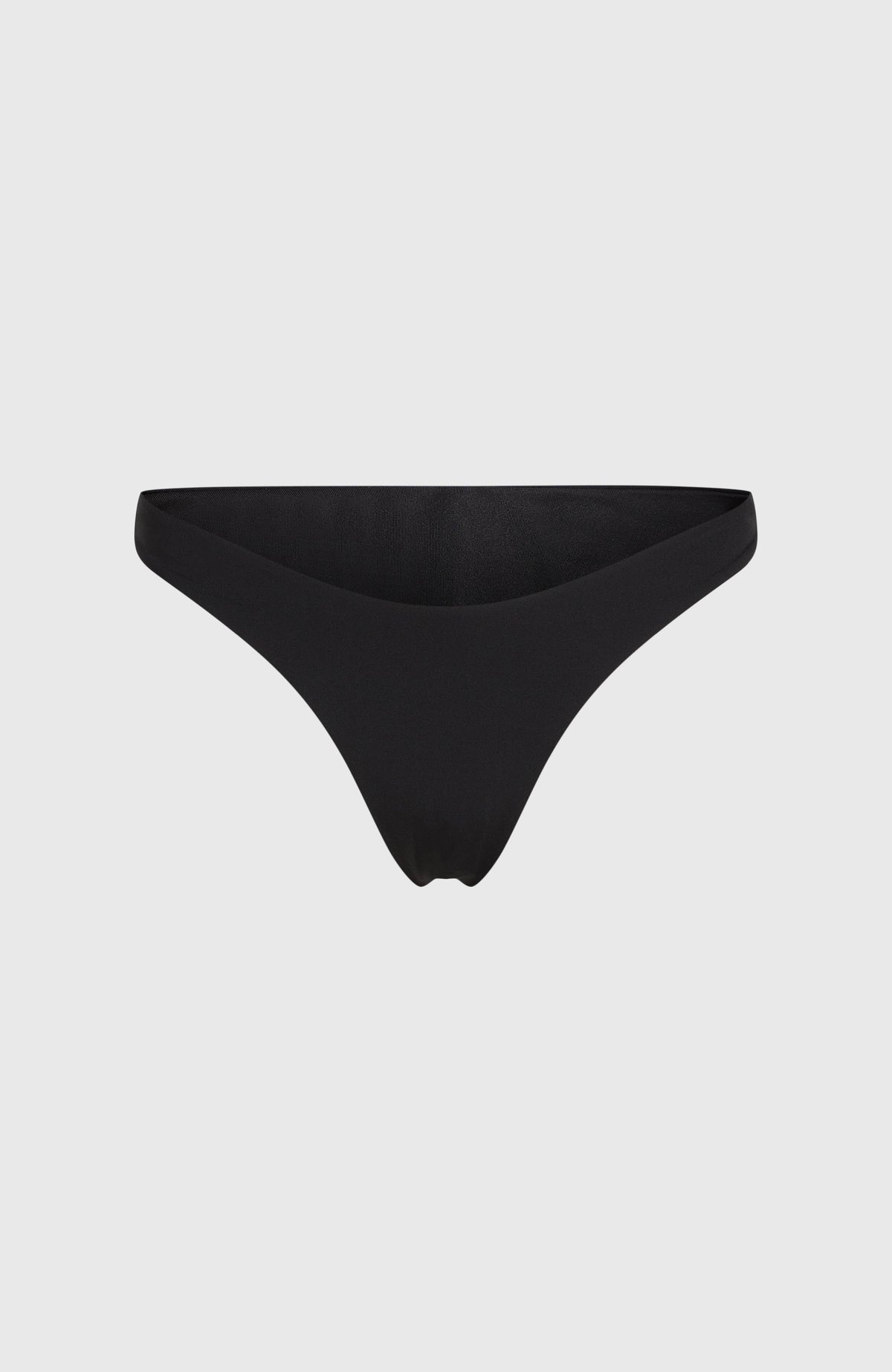 Schwarze Skye Bikinihose für Damen, freigestellt in der Vorderansicht