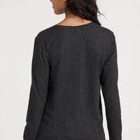 Essential Langarmshirt | Black Out