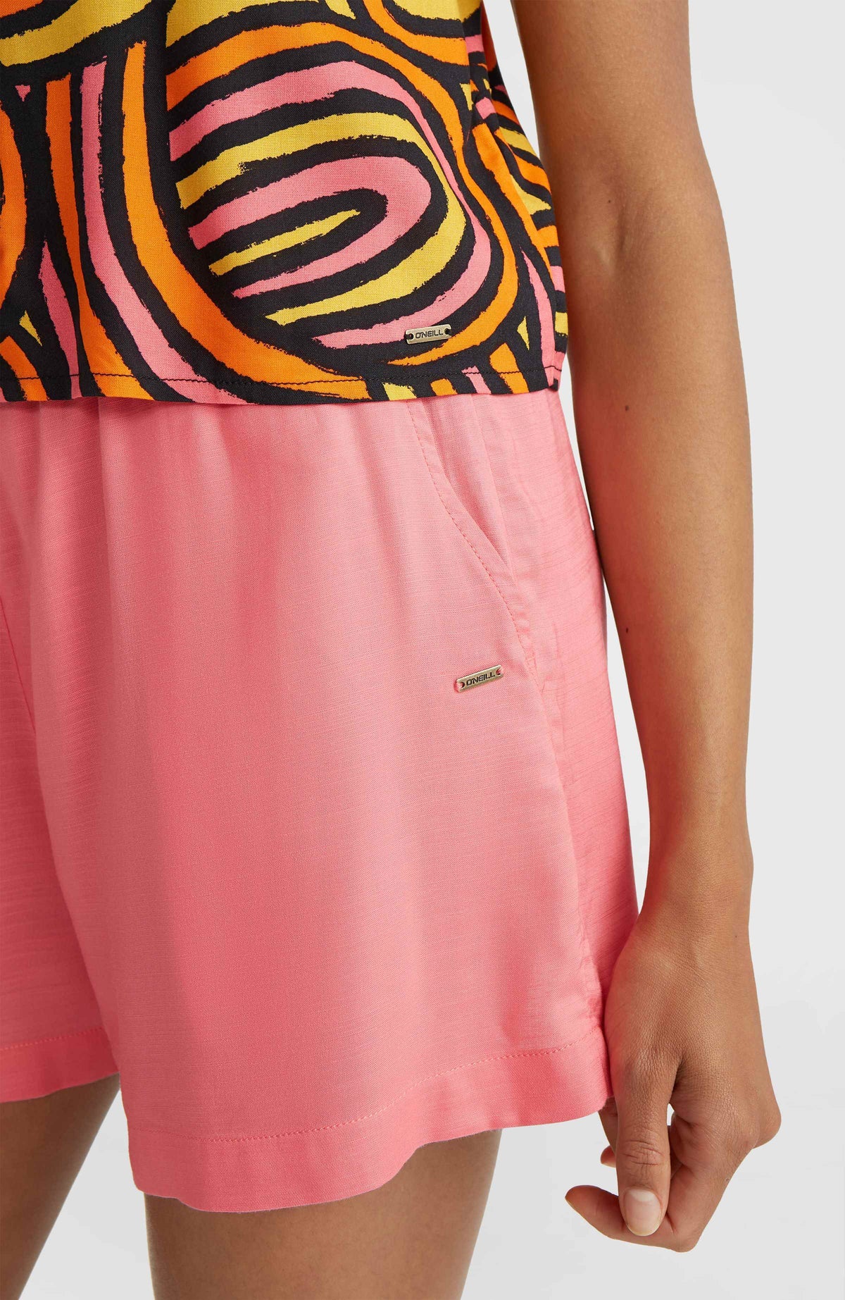 Tiare Woven Tanktop | Orange Rainbow Stripe