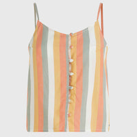 Tiare Woven Tanktop | Orange Multistripe