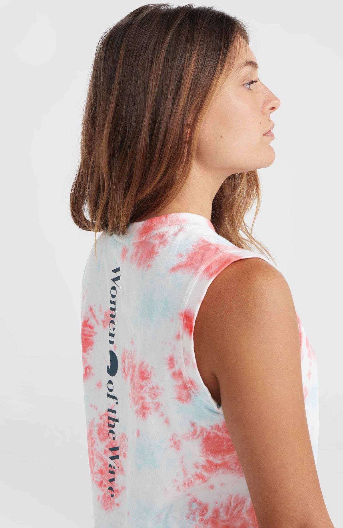 Women of the Wave Tanktop | Pink Ice Cube Tie Dye