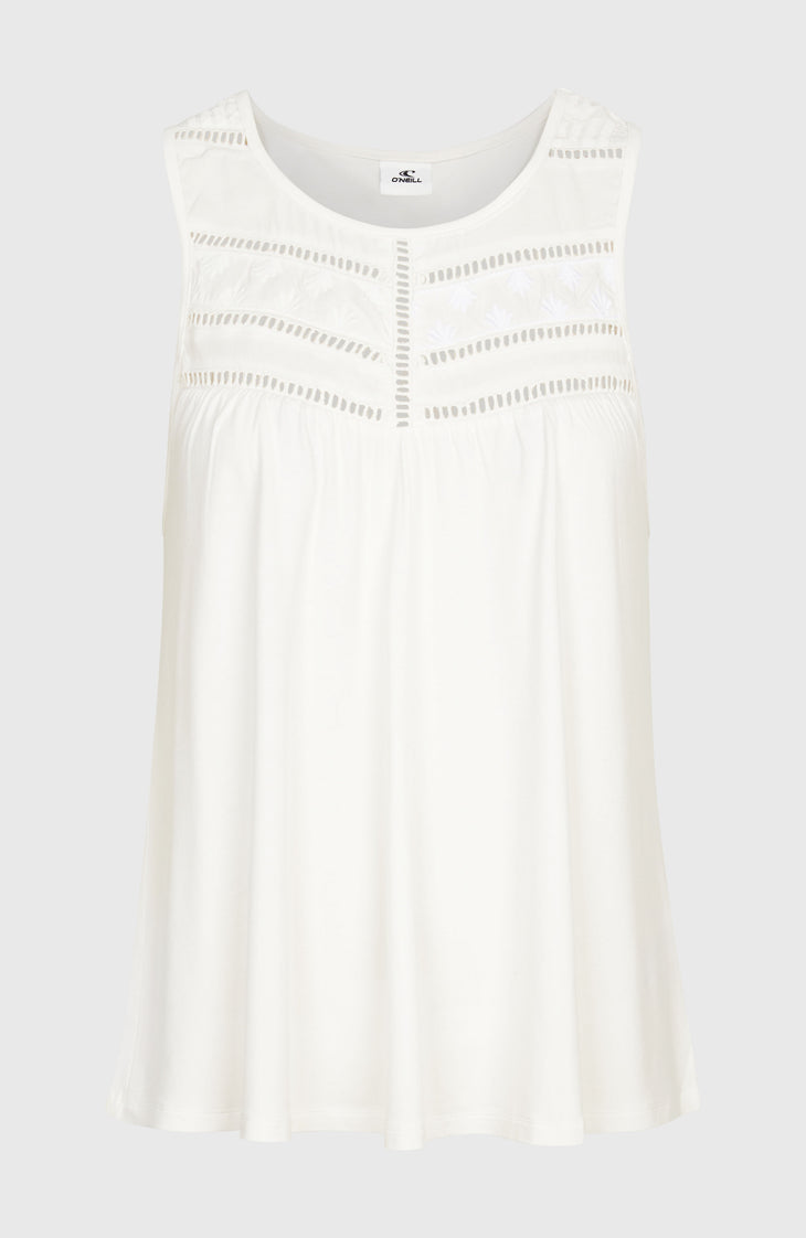 Essentials Tokeena Tanktop mit Stickerei | Snow White