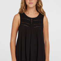 Essentials Tokeena Tanktop mit Stickerei | Black Out