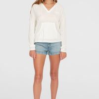Essentials Langarm-Hoodie | Snow White