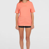 Essentials Script T-Shirt | Coral Pink