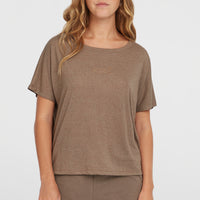 Essentials Script T-Shirt in Drape-Optik | Pure Cashmere