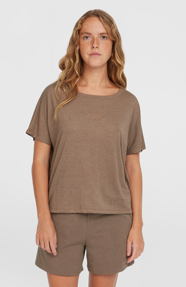 Essentials Script T-Shirt in Drape-Optik | Pure Cashmere