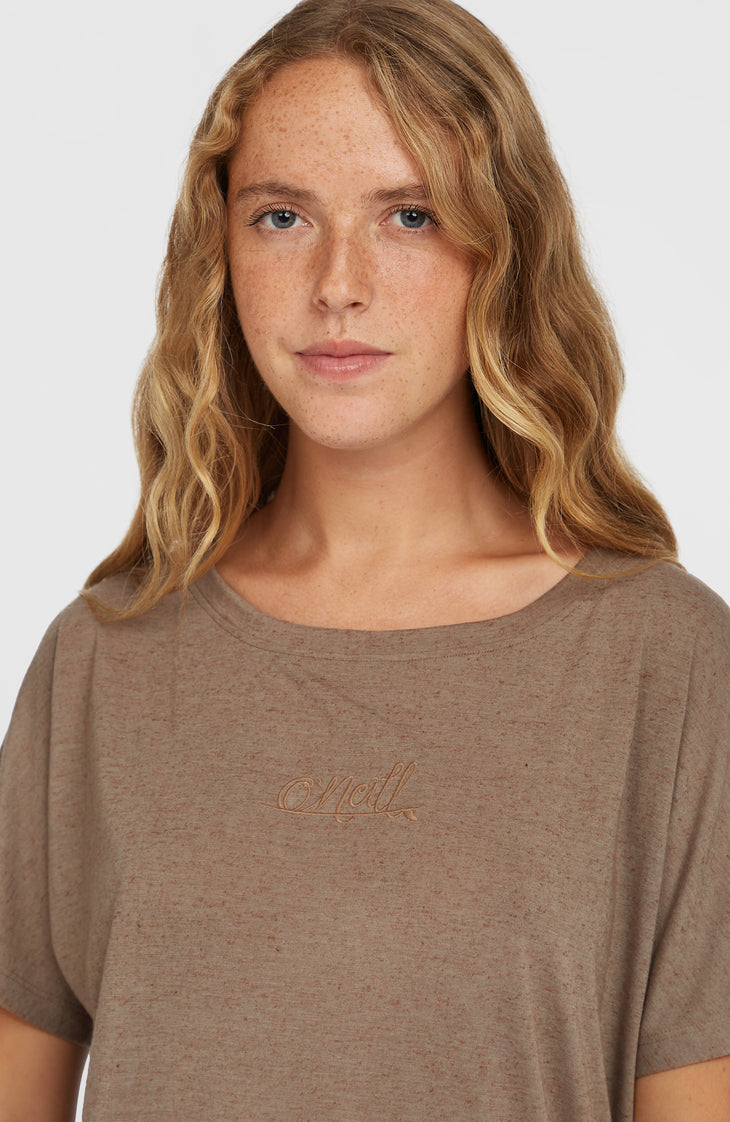 Essentials Script T-Shirt in Drape-Optik | Pure Cashmere