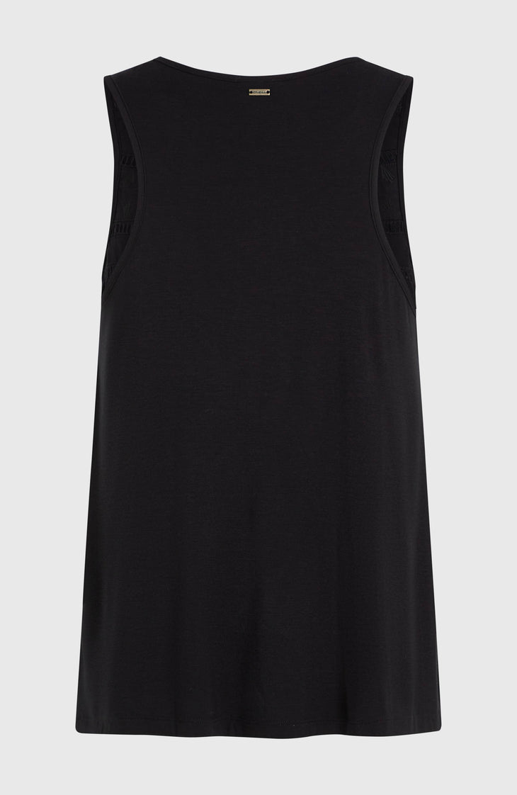 Essentials Tokeena Tanktop mit Stickerei | Black Out