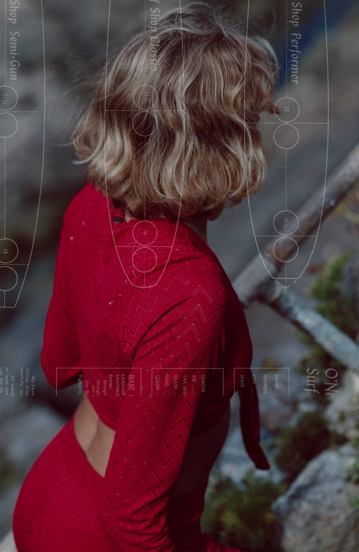 Geknotetes O'Riginals Langarmshirt | Midnight Poppy