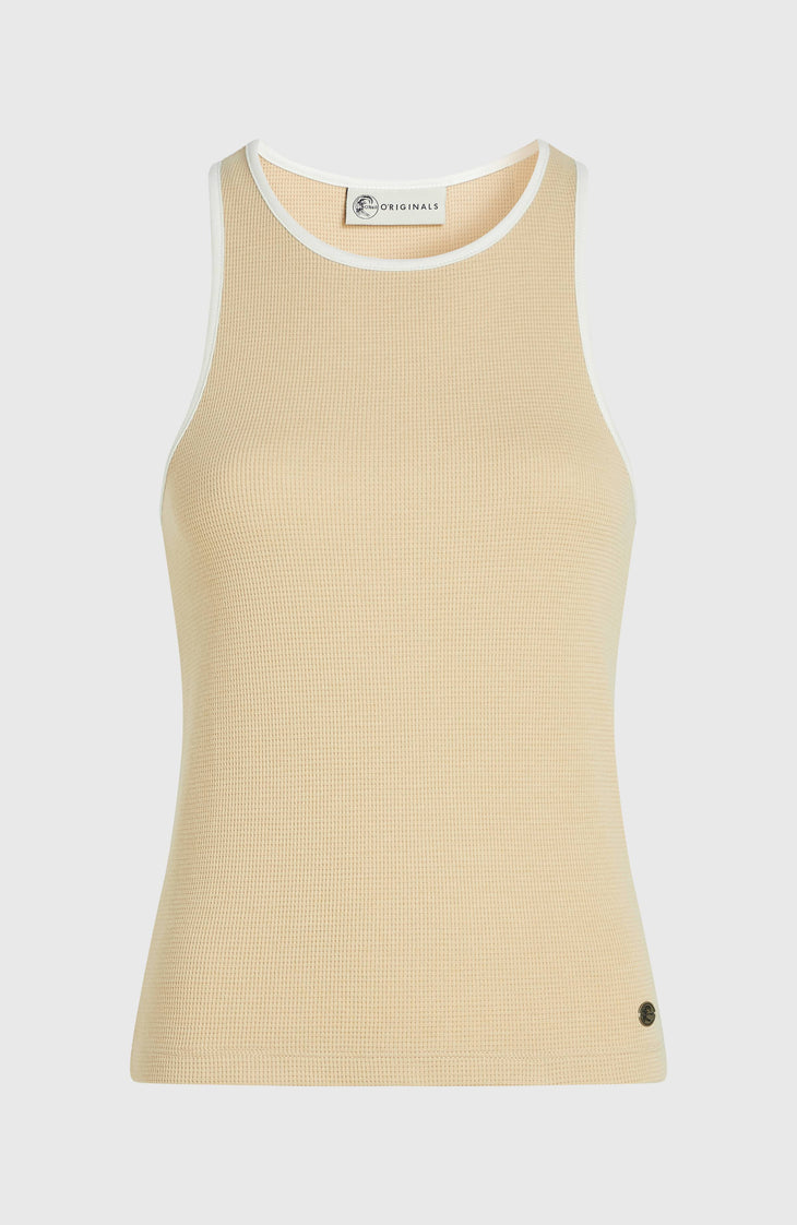 O'Riginals Waffel-Tanktop | Cocoa Sand