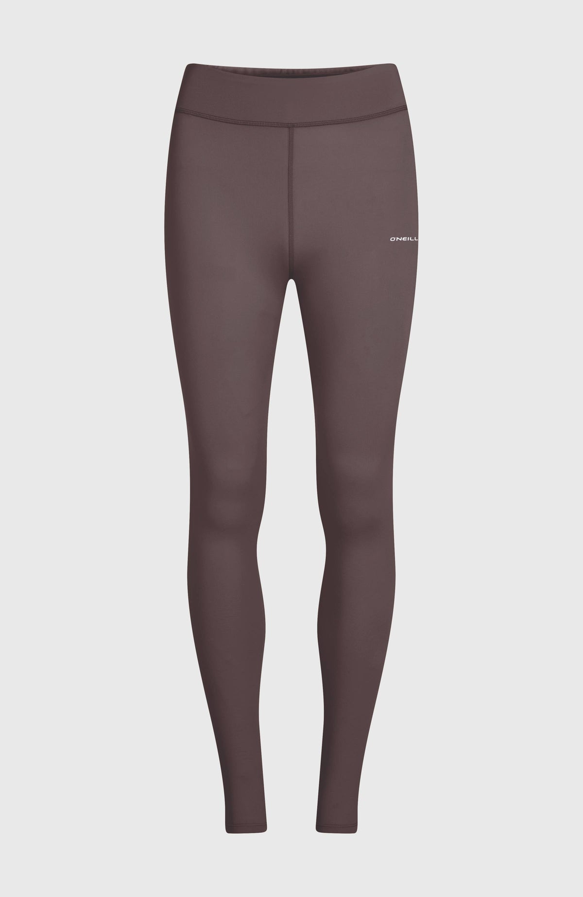 Thermounterhose für Damen, lila, freigestellt von vorne mit elastischem Bund
