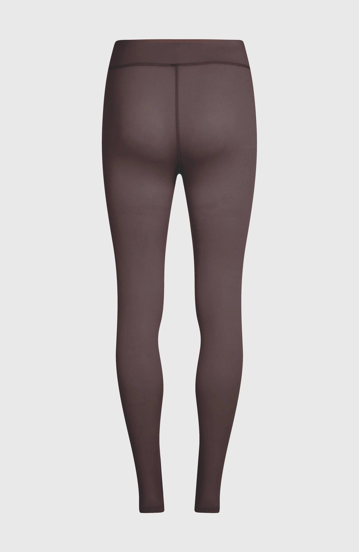 Thermounterhose für Damen, lila, freigestellt von hinten mit Steppnähten am Bund
