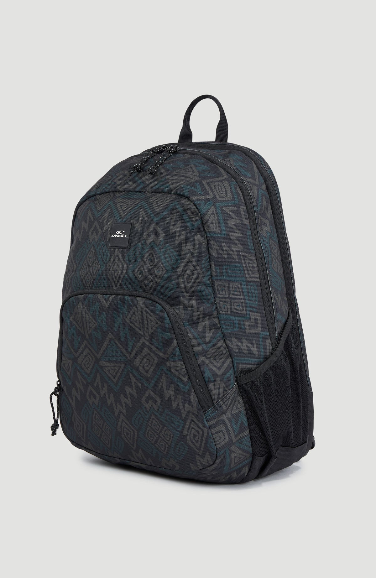 Wedge Rucksack | Black Retro Ikat