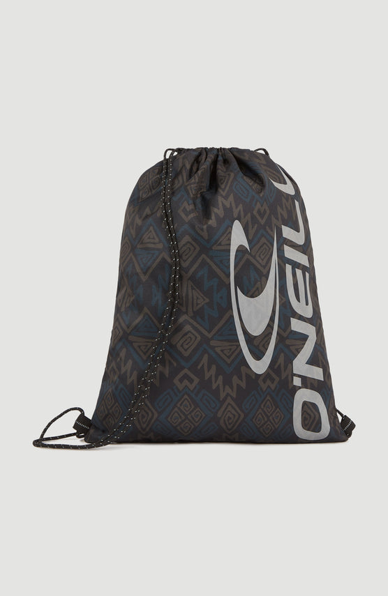 Turnbeutel | Black Retro Ikat