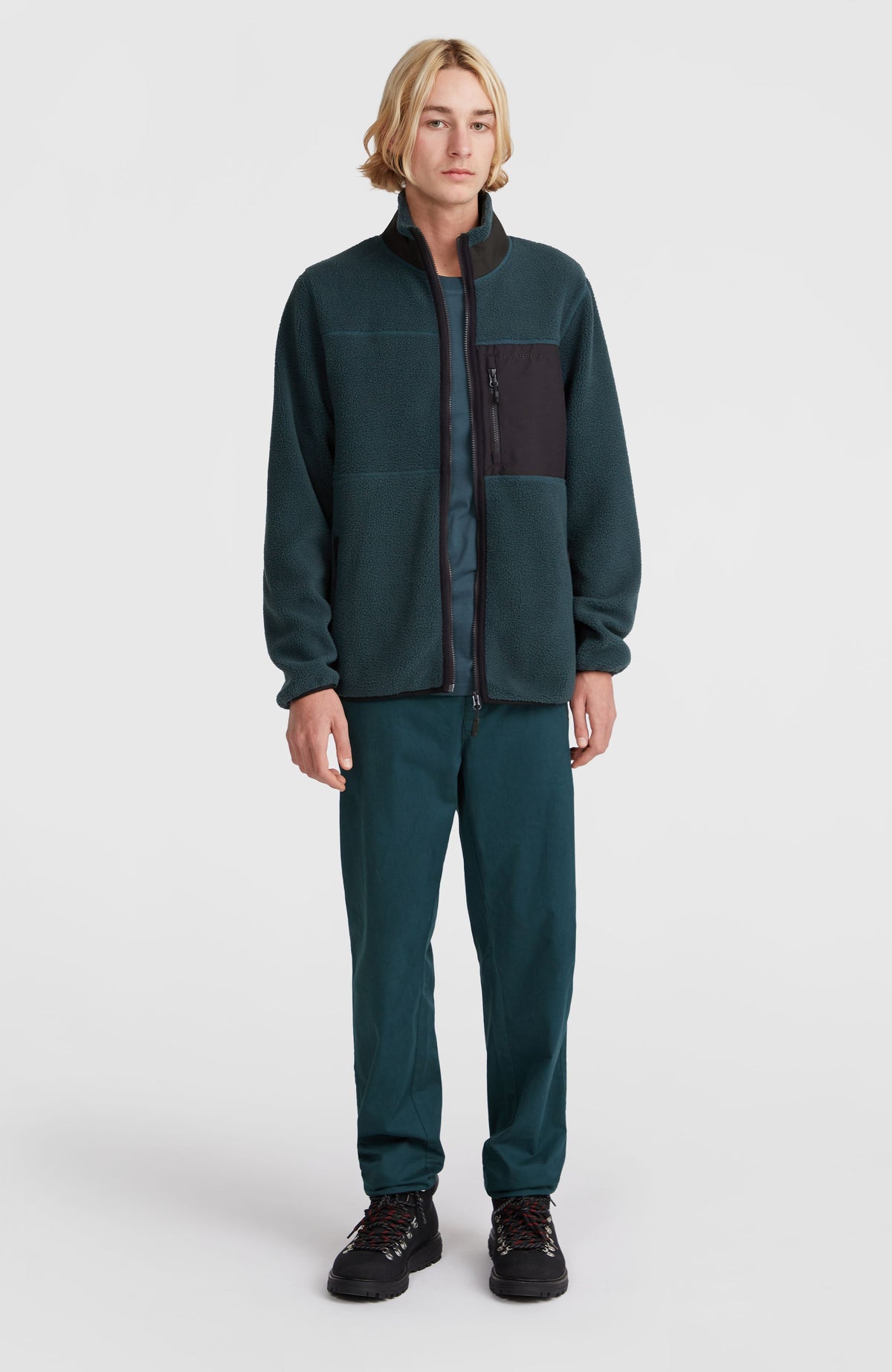 Flauschige Fleecejacke mit Reißverschluss | Alma Steel