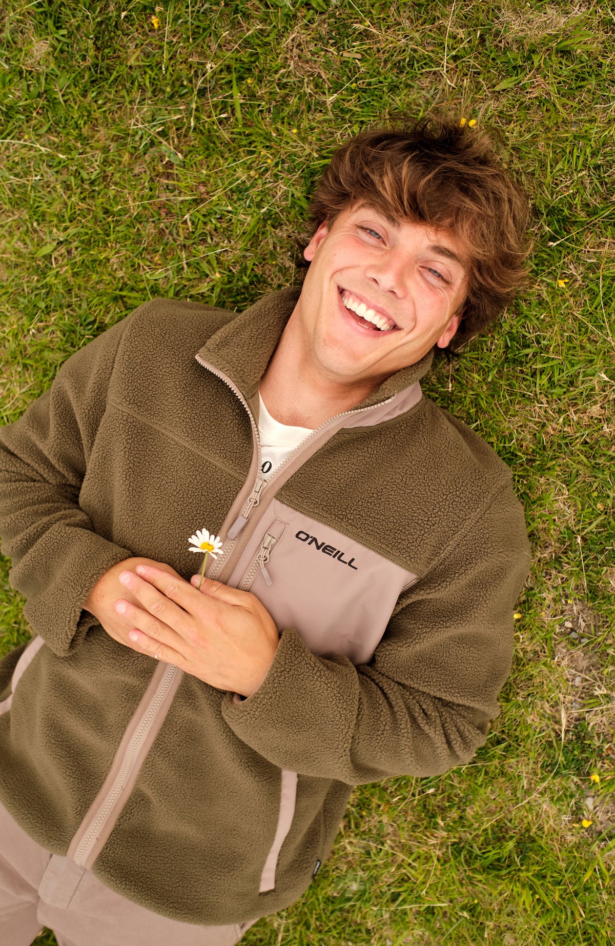 Flauschige Fleecejacke mit Reißverschluss | Forest Night