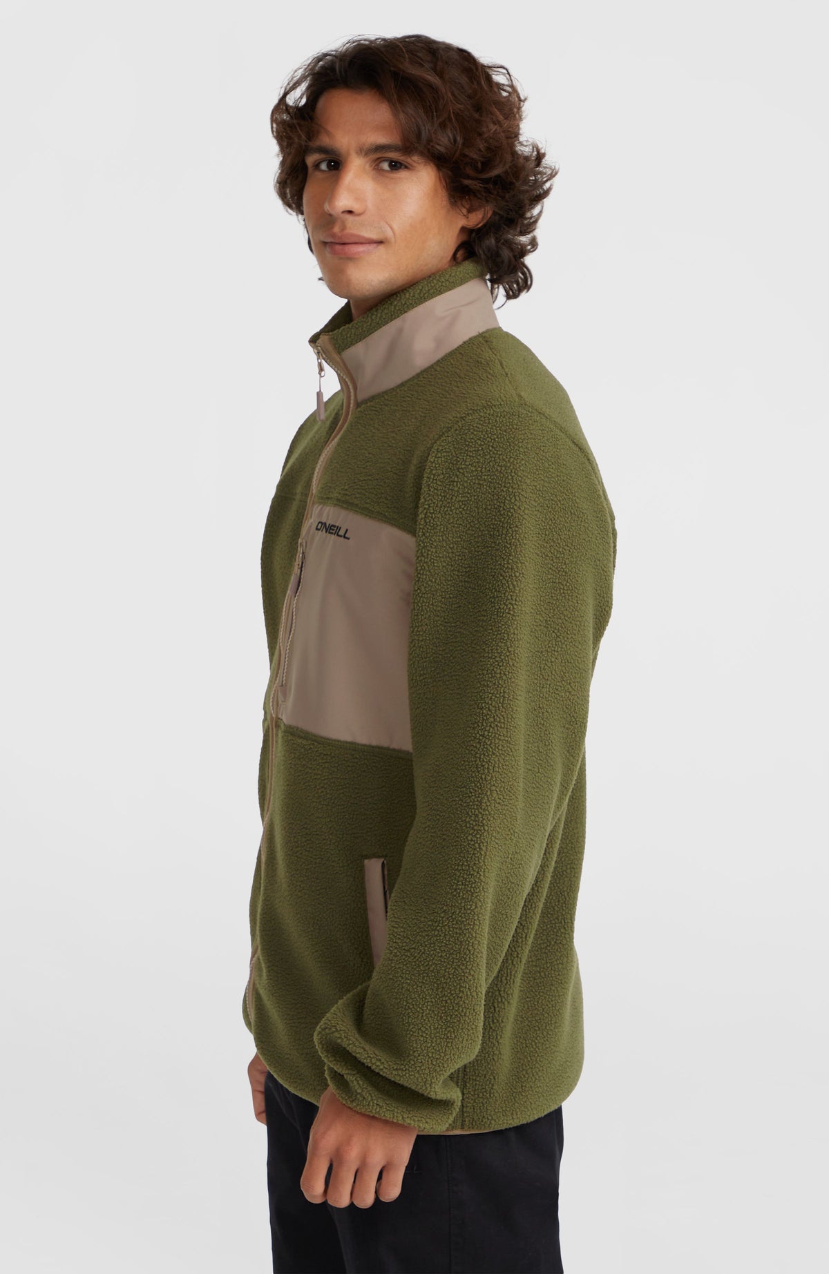 Flauschige Fleecejacke mit Reißverschluss | Forest Night