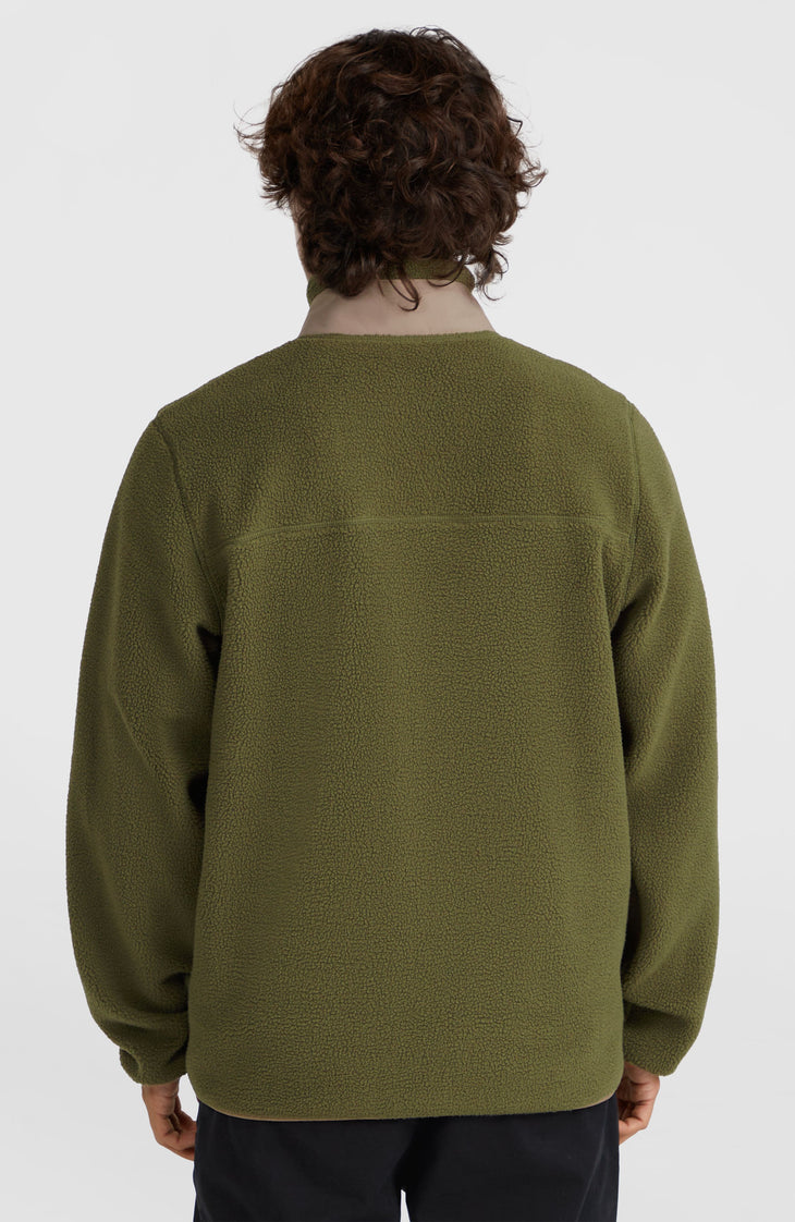 Flauschige Fleecejacke mit Reißverschluss | Forest Night