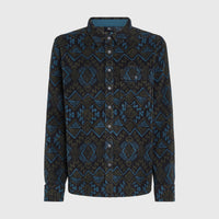 Superfleece Shirt | Black Retro Ikat