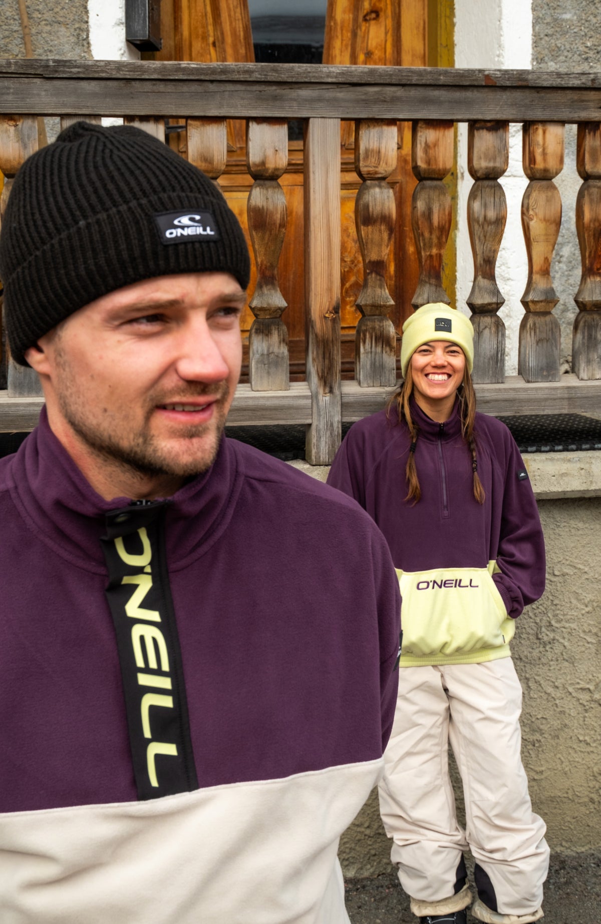 O'Riginals Polartec® 100 Fleecepullover | Aubergine Colour Block