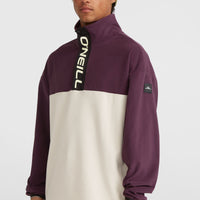 O'Riginals Polartec® 100 Fleecepullover | Aubergine Colour Block